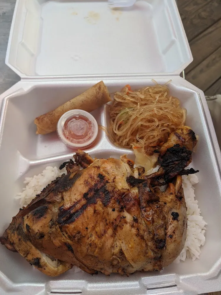 Chicken Adobo and Pancit